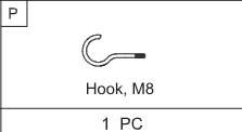 Meetsunny A01 Replacement Parts -Hook, M8(Part #P)