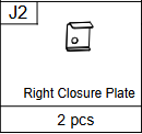 Meetsunny C35 Replacement Parts -Right Closure Plate(Model #J2)