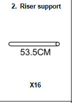 Meetsunny K19 Replacement Parts - Model 2 #Riser suppor