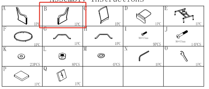 Meetsunny M72-NEW Replacement Parts - Right Arm (Model #B)