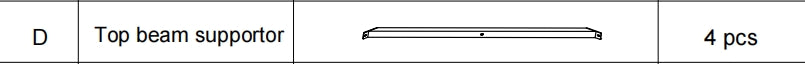 Meetsunny A25 Replacement Parts - Top beam supportor (Model #D)