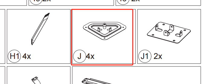 Meetsunny A53 Replacement Parts - Base (Model #J)