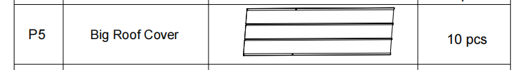 Meetsunny A25 Replacement Parts - Big Roof Cover (Model #P5)
