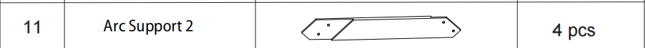 Meetsunny A03 Replacement Parts - Arc Support 2 (Model #11)