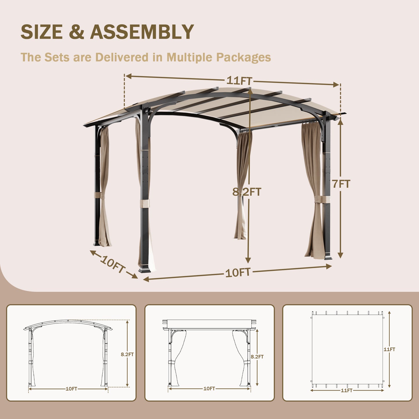 F01/F02 10'x10' Pergola Accessories