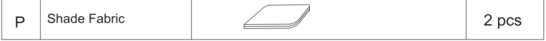Meetsunny F03 Replacement Parts -Shade Fabric (Model #P)