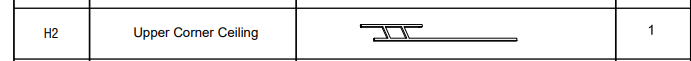 Meetsunny E09 Replacement Parts - Upper Corner Ceiling(Model #H2)
