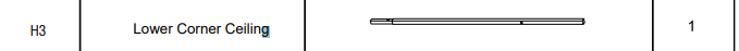 Meetsunny E09 Replacement Parts - Lower Corner Ceiling(Model #H3)