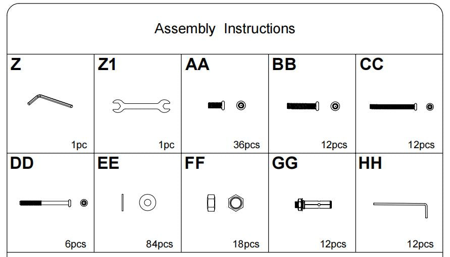 Meetsunny J22 Replacement Parts - Hardware Pack
