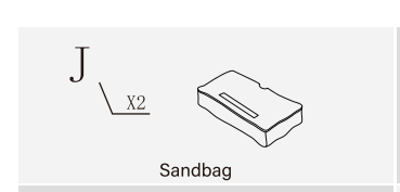 Meetsunny E16 Replacement parts - Sandbag(Part #J)