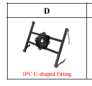 Meetsunny M01 Replacement Parts -U-shaped Fitting (Model #D)