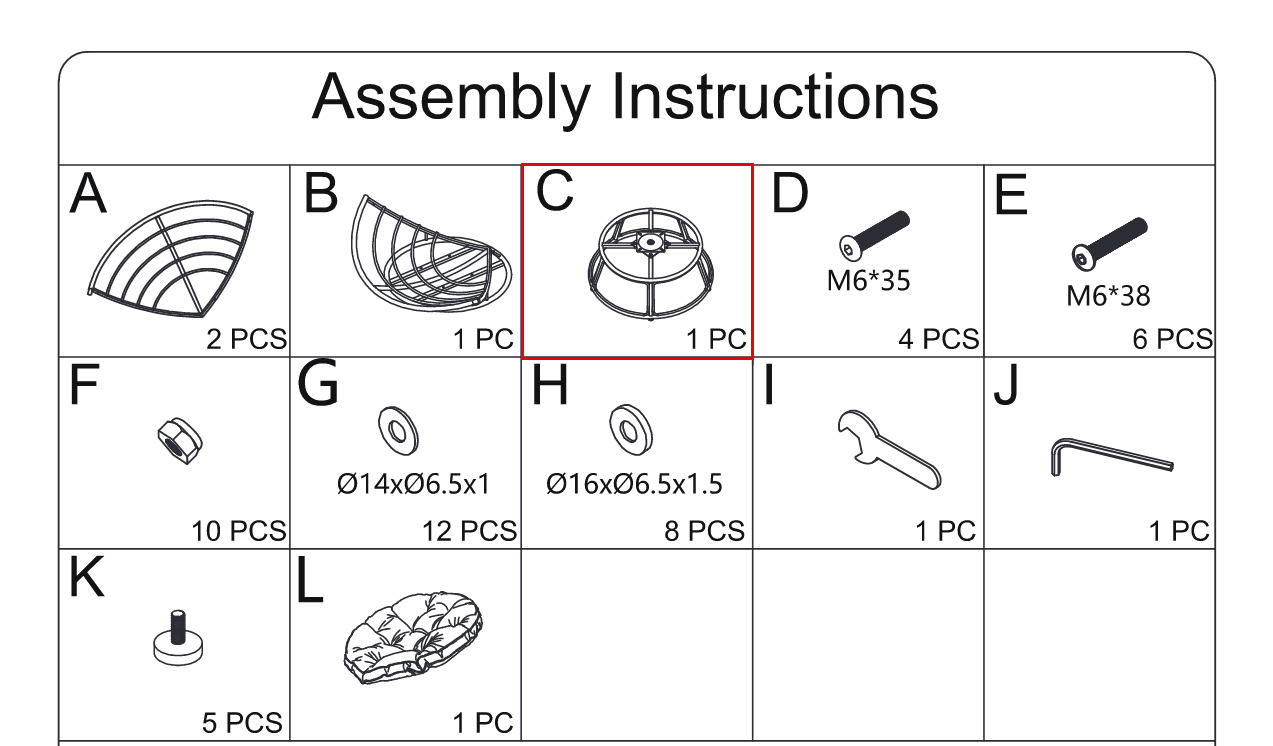 Meetsunny M63 Replacement Parts - (Model #C)