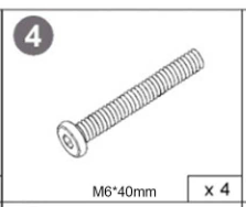 Meetsunny M91 Replacement Parts -Screw M6*40 (Model #4)