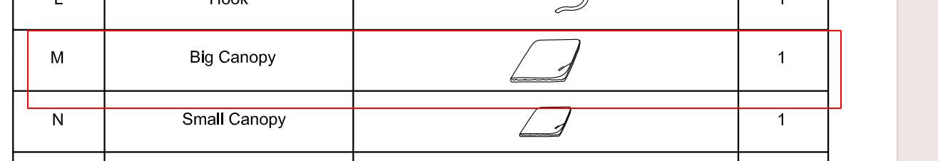 Meetsunny E09 Replacement Parts - Big Canopy (Model #M)