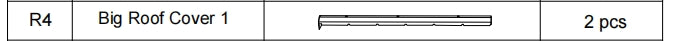 Meetsunny A25 Replacement Parts - Big Roof Cover 1 (Model #R4)