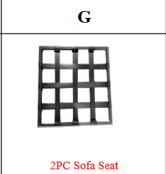Meetsunny MA07-A1 Replacement Parts - Sofa Seat (Model #G)
