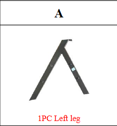 Meetsunny MA07-A3 Replacement Parts - Left leg(Model #A)