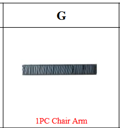 Meetsunny MA07-A3 Replacement Parts - Chair Arm (Model #G)