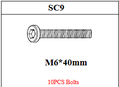 Meetsunny MA12-4 Replacement Parts - M6*40mm (Model #SC9)
