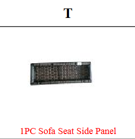 Meetsunny MA07-B5 Replacement Parts - Sofa Seat Side Panel (Model #T)