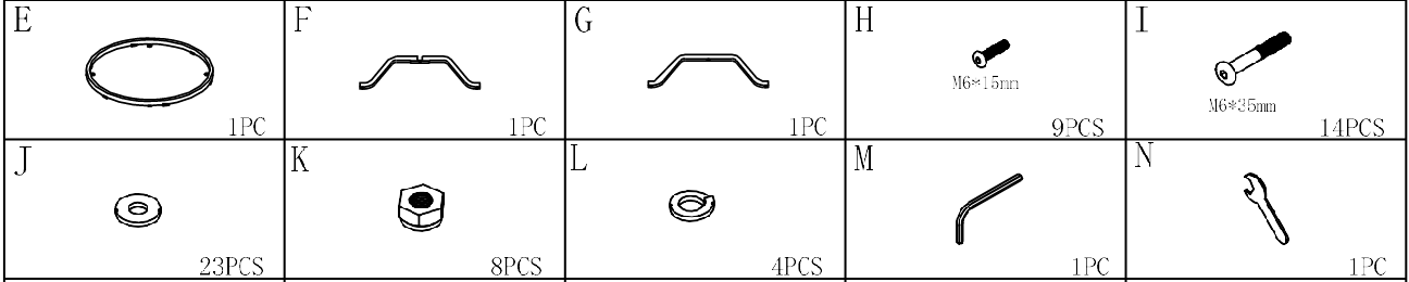 M01/M71 360 Degree Swivel Rocker Patio Chair Accessories