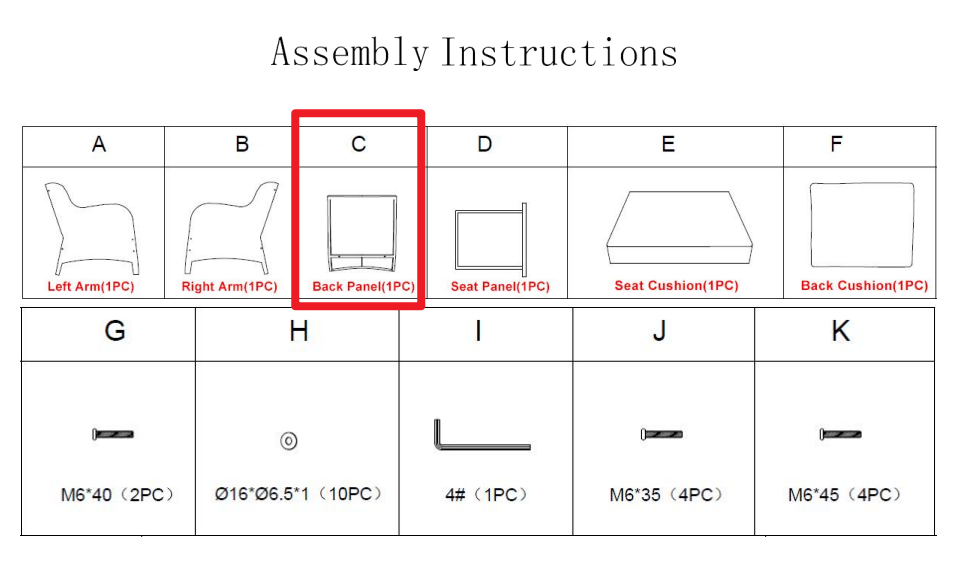 Meetsunny M08 Replacement Parts-Back Panel (Model #C)