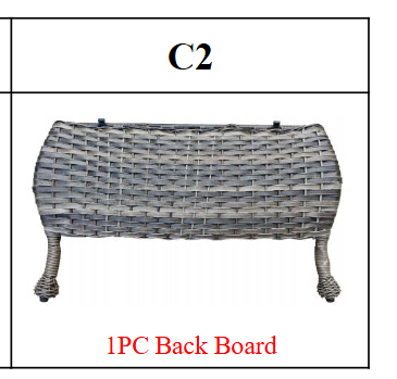 Meetsunny M88 Replacement Parts - 1PC Back Board (Part# C2)