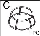 Meetsunny M05 Replacement Parts - Chair Base (Model #C)