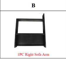Meetsunny MA12-1 Replacement Parts - Right Sofa Arm (Model #B)