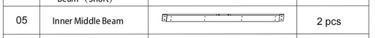 Meetsunny A03 Replacement Parts - Inner Middle Beam (Model #05)
