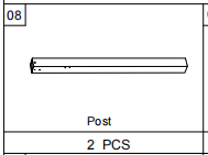 Meetsunny A31 Replacement Parts - Post (Model #08)