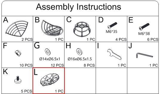 Meetsunny M63 Replacement Parts -Cushion  (Model #L)