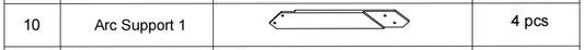 Meetsunny A25 Replacement Parts - Arc Support 1 (Model #10)