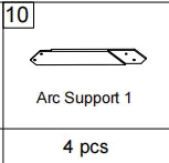 Meetsunny A35 Replacement Parts - Arc Support 1 (Model #10)