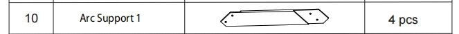Meetsunny A03 Replacement Parts - Arc Support 1 (Model #10)