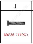 Meetsunny MA011 Replacement Parts - Screws (Model #J)
