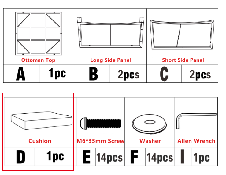 Meetsunny M74 Replacement Parts - Cushion (Model #D)