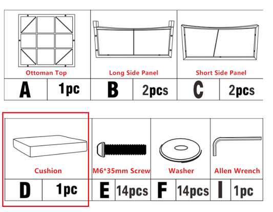 Meetsunny M74 Replacement Parts - Cushion (Model #D)