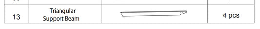 Meetsunny A03 Replacement Parts - Triangular Support Beam (Model #13)