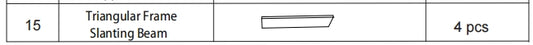Meetsunny A03 Replacement Parts - Triangular Frame Slanting Beam (Model #15)