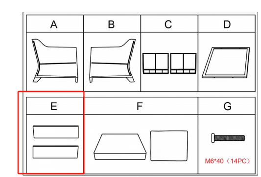 Meetsunny MA011 Replacement Parts - front aprons (Model #E)