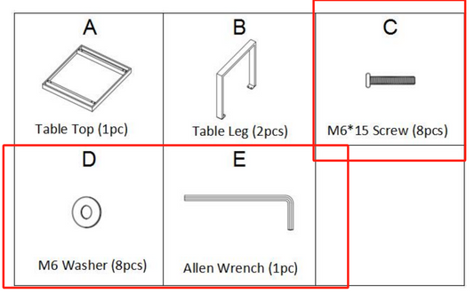 Meetsunny M30 Replacement parts - #Hardware pack