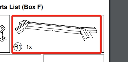 Meetsunny A34 Replacement Parts - Big Roof Small Beam  (Model #R1)