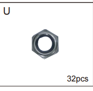 Meetsunny P07 Replacement Parts - Lock Nut (Model #U)