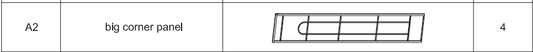 Meetsunny E02 Replacement Parts - big corner panel (Model #A2)