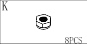 Meetsunny M01-1PK Replacement Parts - Bolts (Model #K)