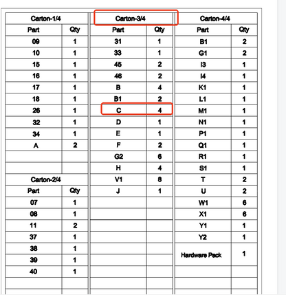SHENZHEN-A08 Replacement part （Model #C，4quantity）