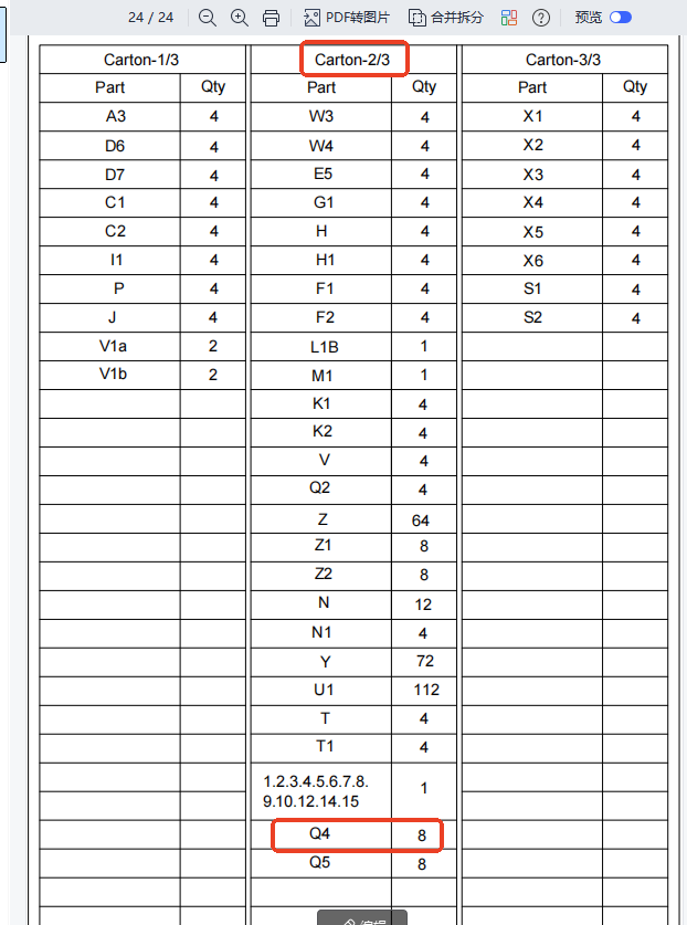 SHENZHEN-A43 Replacement parts (Model #Q4)