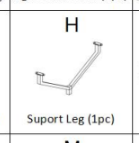 Meetsunny M25 Replacement Parts -  Suport Leg(Model #H)