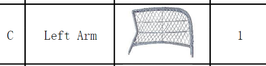Meetsunny M59 Replacement Parts - Left Arm (Model #C)